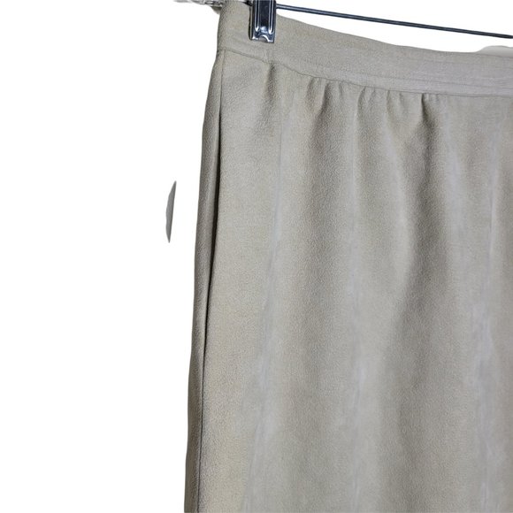 3 Piece Lot Suede Skirts Blue Red Tan Zip Up Back Pockets - Picture 10 of 12